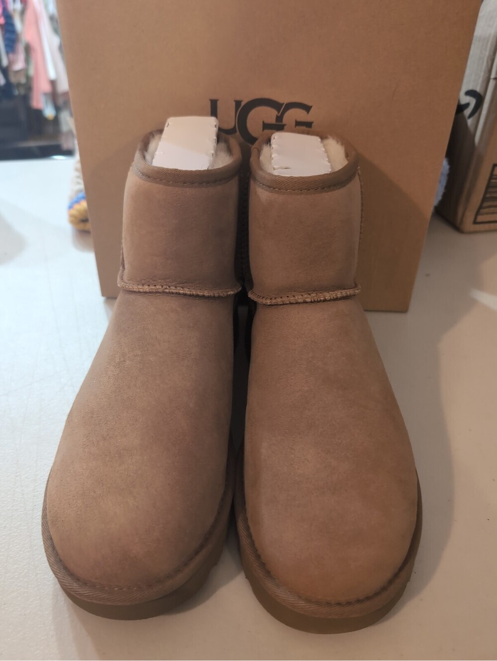 UGG Classic Mini II Boot for Women, US Size 10 - Chestnut